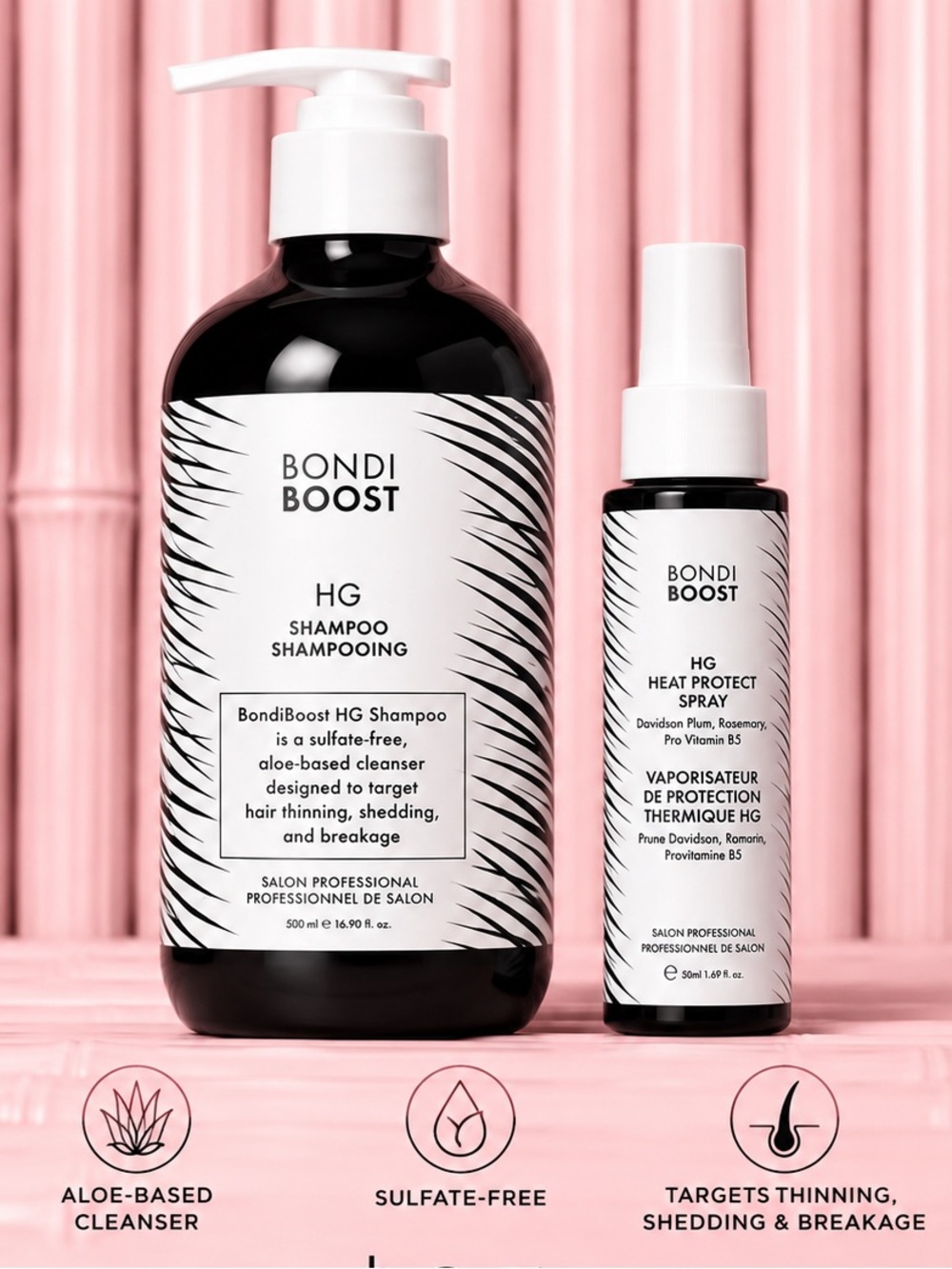 BondiBoost HG Shampoo & Heat Protect Spray